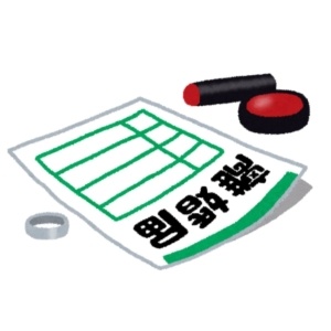印鑑と離婚届